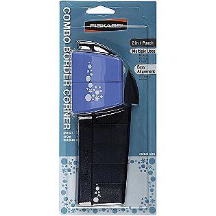Fiskars combo border corner punch snow bubbles