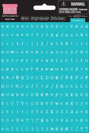 Mini Alphabet Sticker  Razzleberry