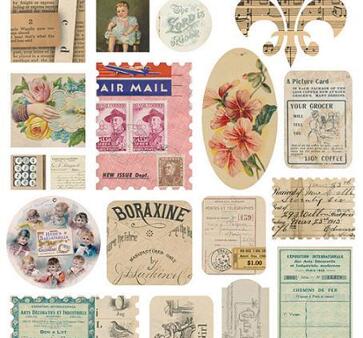 Air Mail Ephemera Stickers