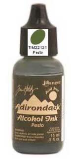 Adirondack alcohol ink Pesto
